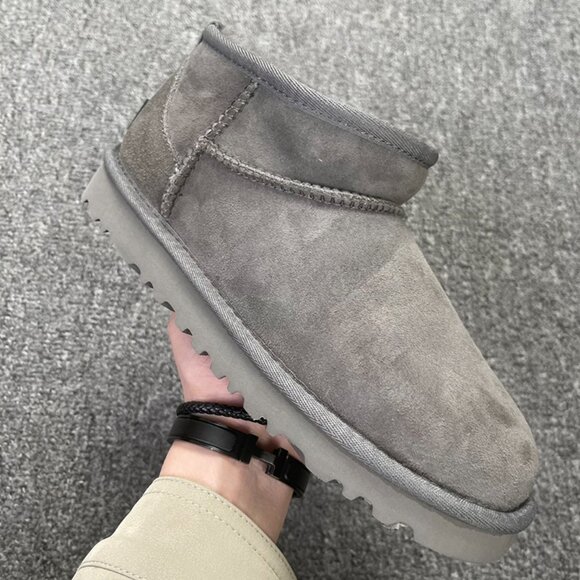 UGG Classic Ultra Mini Suede Ankle Boots - Picture 2 of 6